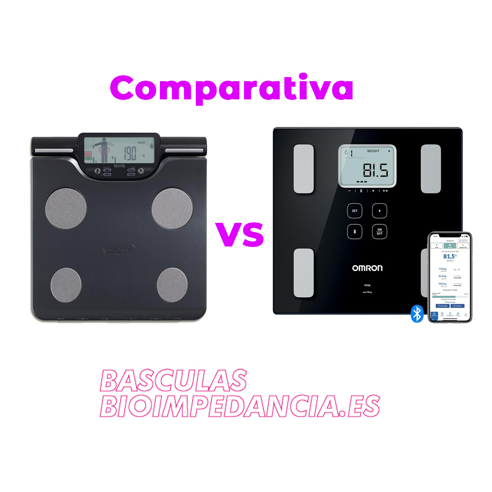básculas bioimpedancia Tanita vs Omron